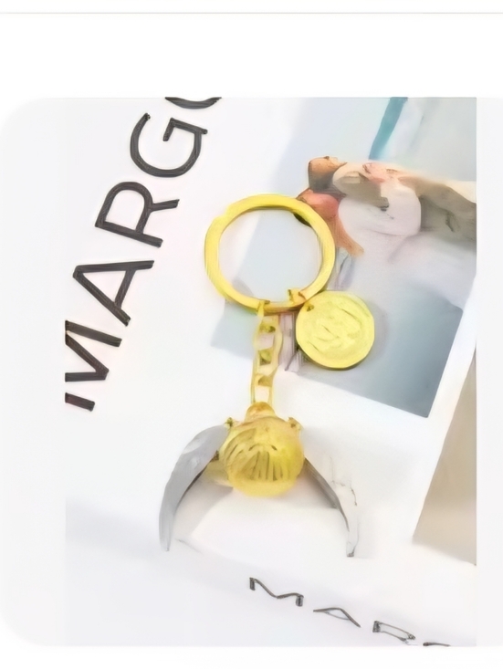 None Accessories - New Harry Potter Golden Snitch Keyring #1194-253